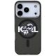3. Etui Karl Lagerfeld IML Glitter Karl & Choupette Sketch Logo MagSafe na iPhone 17 Pro - czarne