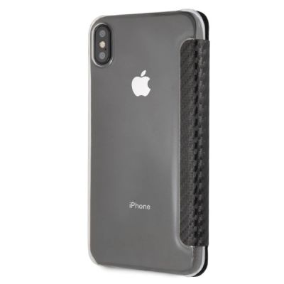 5. Etui BMW Carbon Tricolor Stripe na iPhone XS Max  - czarne