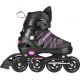 Łyżworolki NILS Extreme NH11912 A 2w1 czarno-różowe rozm. M (35-38) z wymienną płozą hokejową