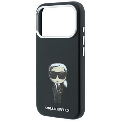 7. Etui Karl Lagerfeld Smooth Ikonik Sketch MagSafe do iPhone 18 Pro / 17 Pro - czarne