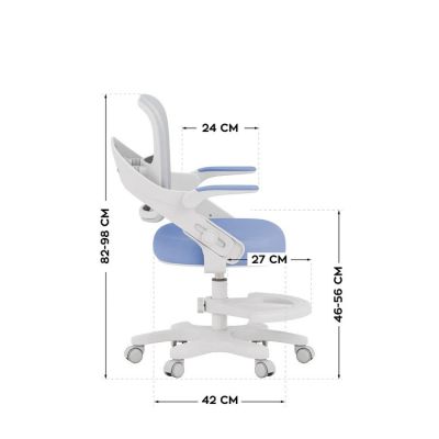 7. Fotel obrotowy Junior 4.3 Blue-Grey