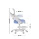 7. Fotel obrotowy Junior 4.3 Blue-Grey
