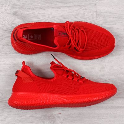 4. Buty sportowe tekstylne NEWS M EVE266B czerwone 