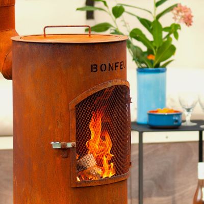 9. Kominek ogrodowy Bonfeu Bongiano Sp 3001 czarny
