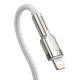 3. Kabel Baseus Cafule Series Metal Data USB-C / Lightning 20W PD 2 m - biały