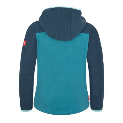 2. Kurtka polarowa dziecięca Trollkids Kids Stavanger Jacket z kapturem niebieska (706-104)