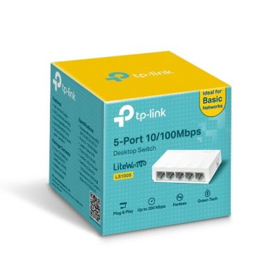5. SWITCH TP-Link LiteWave LS1005, 5 portów RJ45 10/100 Mb/s