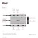 8. CLUB3D CSV-1594 stacja dokująca USB 3.2 Gen 1 (3.1 Gen 1) Type-C Czarny, Szary