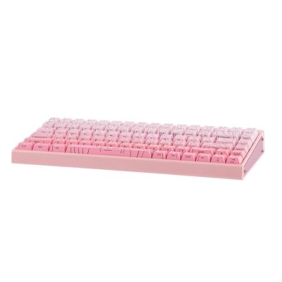 4. Klawiatura gasket HERO84 HE PINK+Gradient+Contour Dragon King switch RGB AULA