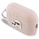 3. Etui Karl Lagerfeld Monogram Karl & Choupette Head na AirPods Pro 3 - różowe