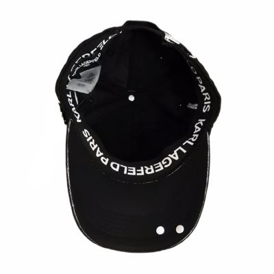 5. Czapka z daszkiem Karl Lagerfeld Paris Okulary Strapback Czarna - L5WH7946 blk