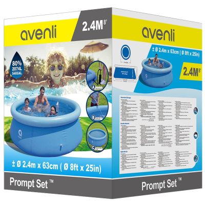 11. BASEN ROZPOROWY Z DMUCHANYM KOŁNIERZEM 240X63CM 17792