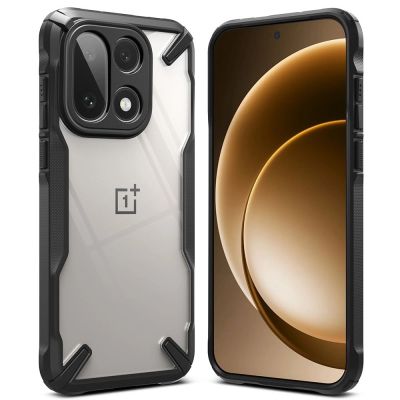 2. Etui Ringke Fusion X na OnePlus 15 - przezroczysto-czarne