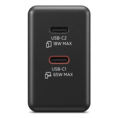 7. Ładowarka sieciowa Lenovo G0A6065BEU GaN 2x USB-C 65W czarna