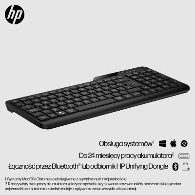 4. HP Tastatur 475 Dual-Mode Wireless Keyboard (DE)