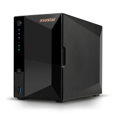 13. NAS Asustor AS3302T v2; Tower; 2x (3.5" SATA HDD/ 2.5" SSD); Realtek RTD1619B, 2GB DDR4, 1x 2.5GbE, 3x USB 3.2