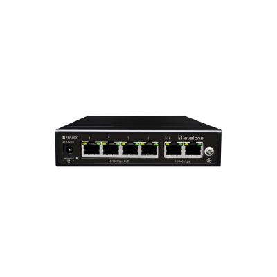 Przełącznik LevelOne FE PoE+ 6-portowy 60W 100Mbps