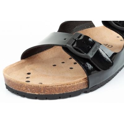 7. Klapki robocze Abeba Sandals Black W 8088