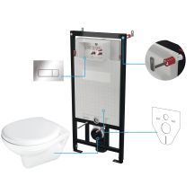 Zestaw WC podtynkowy 6 w 1