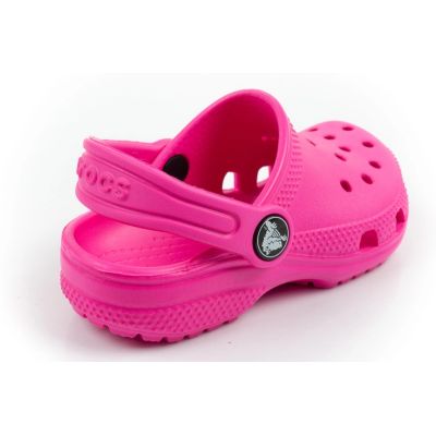 4. Crocs chodaki sandały dziecięce Classic Clog T różowe wygodne modne