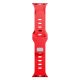 6. Pasek silikonowy 3mk Silicone Watch Strap for Apple Watch 42 / 44 / 45 / 49 mm - czerwony