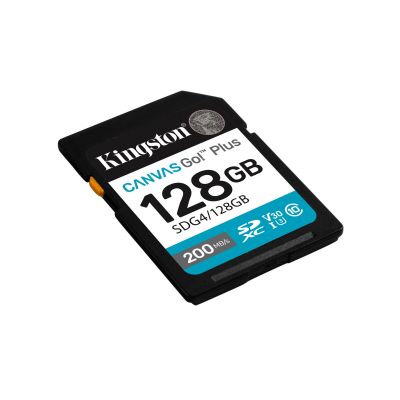 3. Karta pamięci Kingston Canvas Go Plus SDG4/128GB (128GB; Class U3, V30; Karta pamięci)
