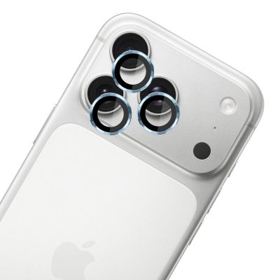 5. Szkło hartowane na obiektyw aparatu 3mk Lens Protection Pro do iPhone 17 Pro /17 Pro Max - jasnoniebieskie