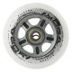 20. PU 84x24 82A PRZEZROCZYSTE (4 szt.) + ABEC-7 CHROME (8 szt.) ZESTAW NILS EXTREME
