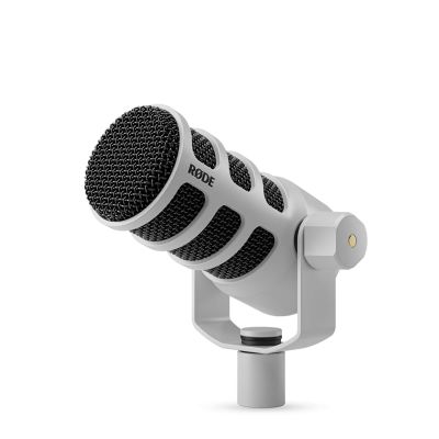 2. RODE PodMic USB White - dynamiczny mikrofon do podcastów