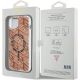 8. Etui Guess IML GCube MagSafe na iPhone 15 Plus / 14 Plus - brązowe