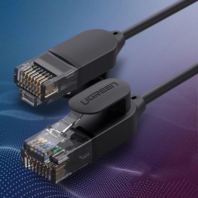 3. Kabel Ugreen NW122 70654 sieciowy Ethernet patchcord RJ45 Cat 6A UTP do 10Gb/s 5 m - czarny