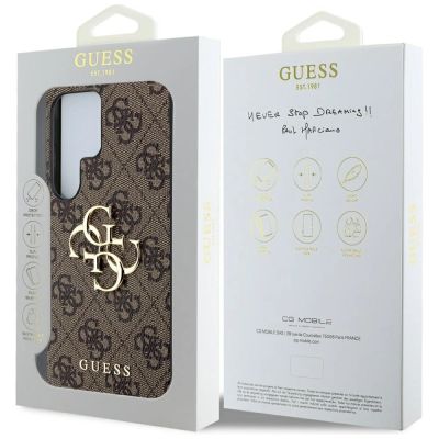 8. Etui Guess Big 4G Logo Classic Logo do Samsung Galaxy S25 Ultra brązowy