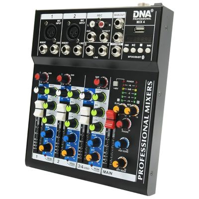 3. DNA MIX 4 - Mikser audio USB MP3 analogowy 4 kanały