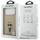 8. Etui Karl Lagerfeld Silicone Karl Sketch & Logo MagSafe na iPhone 17 Pro Max - brązowe
