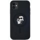 3. Etui Karl Lagerfeld Silicone Karl&Choupette MagSafe na iPhone 11 / Xr - czarne