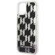 6. Etui Karl Lagerfeld Liquid Glitter Monogram na iPhone 14 - czarne