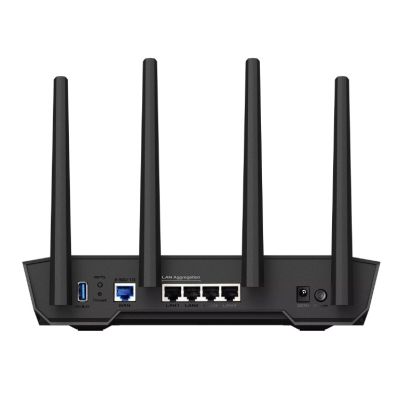 12. ASUS TUF-AX4200 Gaming AX4200 wireless router 2,5 Gigabit Ethernet Dual-band (2.4 GHz / 5 GHz) Black, Orange