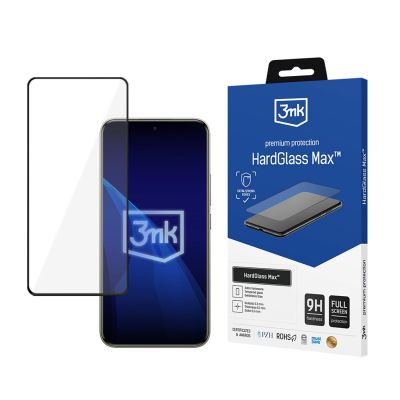 2. Wzmocnione szkło hartowane na cały ekran 3mk HardGlass Max Black na Xiaomi Redmi Note 15 Pro+ 5G