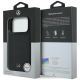 8. Etui Mercedes Leather Mesh with Bow Line MagSafe na iPhone 17 Pro Max - czarne