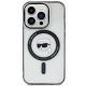 3. Etui Karl Lagerfeld IML Karl's Head MagSafe na iPhone 15 Pro - przezroczyste