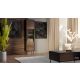 3. Witryna CORTINA 53x40x182 czarny/orzech