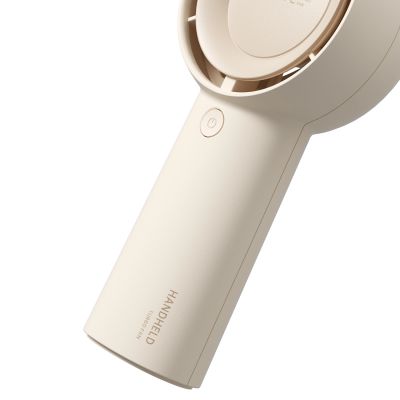6. Mini dmuchawa Jisulife Handheld Fan Life5 Plus 4000 mAh przenośny wiatraczek wentylator USB - beżowy