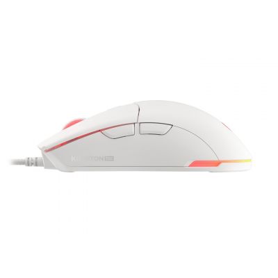 14. Mysz dla graczy Genesis Krypton 750 lekka 8000 DPI PAW3333 RGB Biała gamingowa