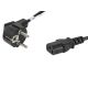 3. Kabel Lanberg CA-C13C-10CC-0018-BK (C13 / IEC C13 / IEC 320 C13 F - Shuko M; 1,8m; kolor czarny)