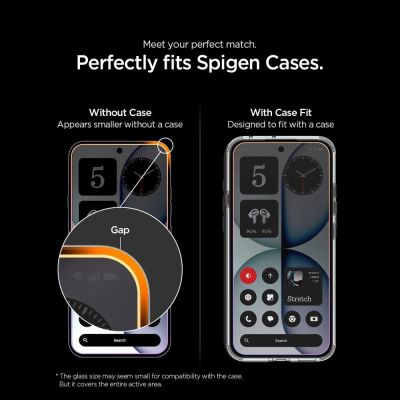 9. Szkło hartowane Spigen Glas.tR EZ Fit Pro 2-Pack na Nothing Phone 4A