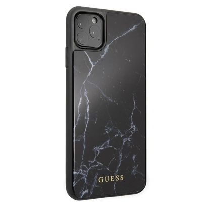 5. Etui Guess Marble na iPhone 11 Pro Max - czarne