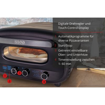 4. Unold 68805 urządzenie do wypieku pizzy 1 pizza(e) 1700 W Czarny