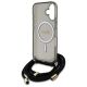 6. Etui Guess Crossbody Cord Script MagSafe na iPhone 16 - czarne