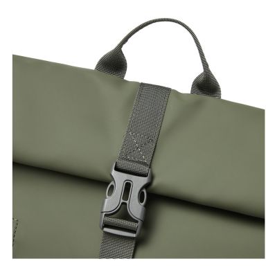 19. Rivacase Eden plecak Plecak podróżny Oliwkowy Skóra woskowana (Pull Up), Poliester, Przetworzony politereftalan etylenu (rPET)