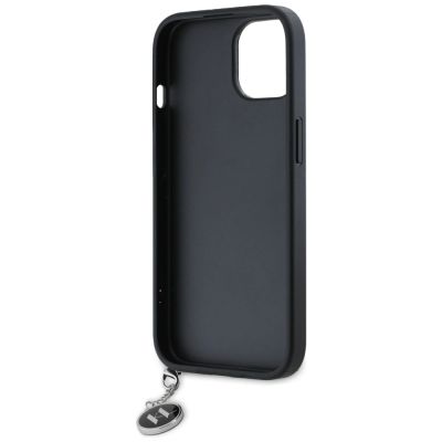 7. Etui Karl Lagerfeld Saffiano Rhinestones & Charm na iPhone 15 / 14 / 13 - czarne